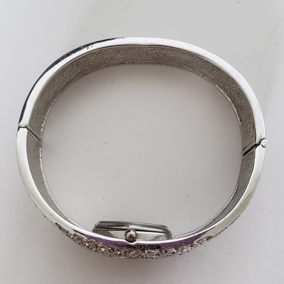 Peugeot Crystal Accented Cuff Bangle Women\'s Watch main image 4